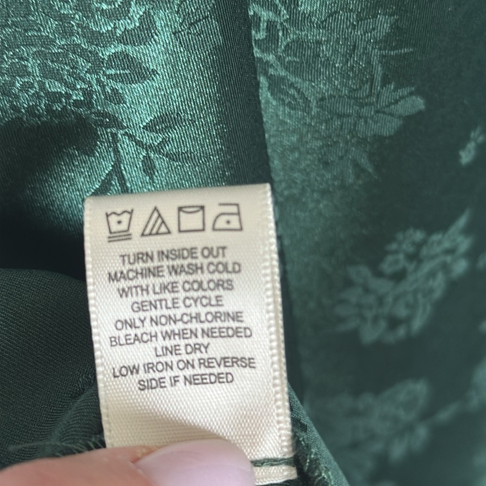Inspired Hearts Cowl Neck Floral Midi emerald green Dress Size XL - Picture 9 of 11